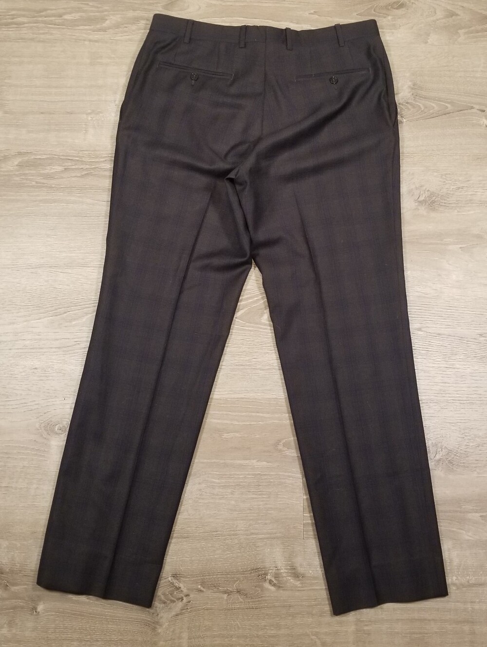 Canali Suit 2 Piece 50R EU (40R 34x30) Mens Gray Blue Rothmans Wool Plaid Check - Picture 14 of 16